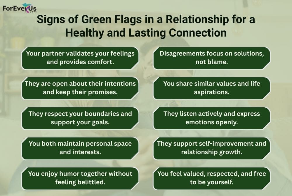 Signs of Green Flags in a Relationship