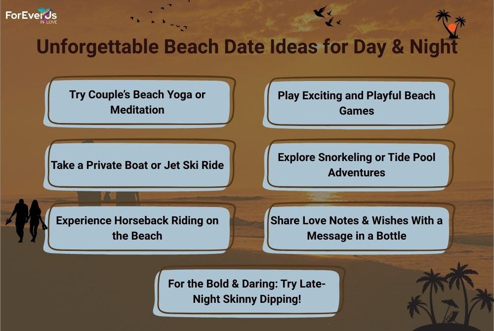 Beach Date Ideas for Day & Night (8 to 15)